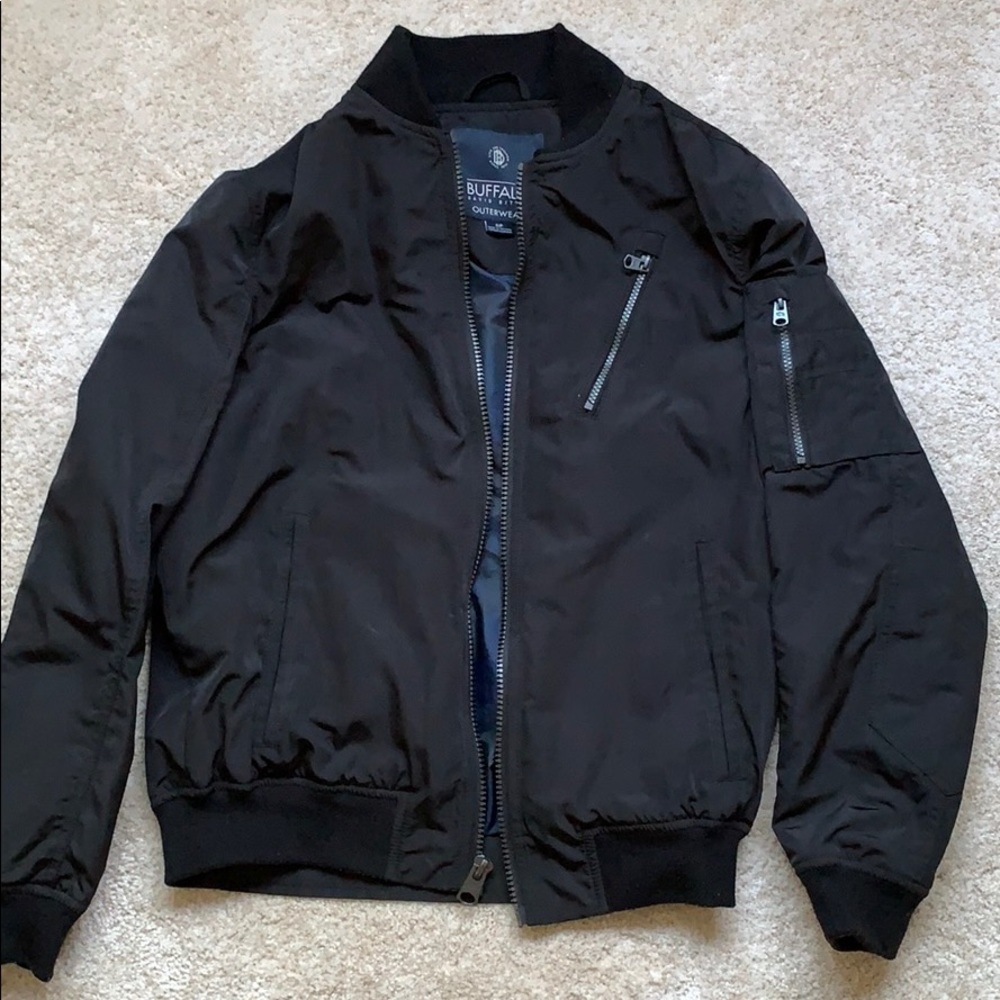 Buffalo bomber jacket rain jacket black